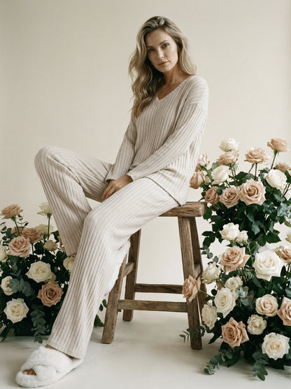 Women’s rib-knit loungewear set | Ultimate comfort & effortless elegance