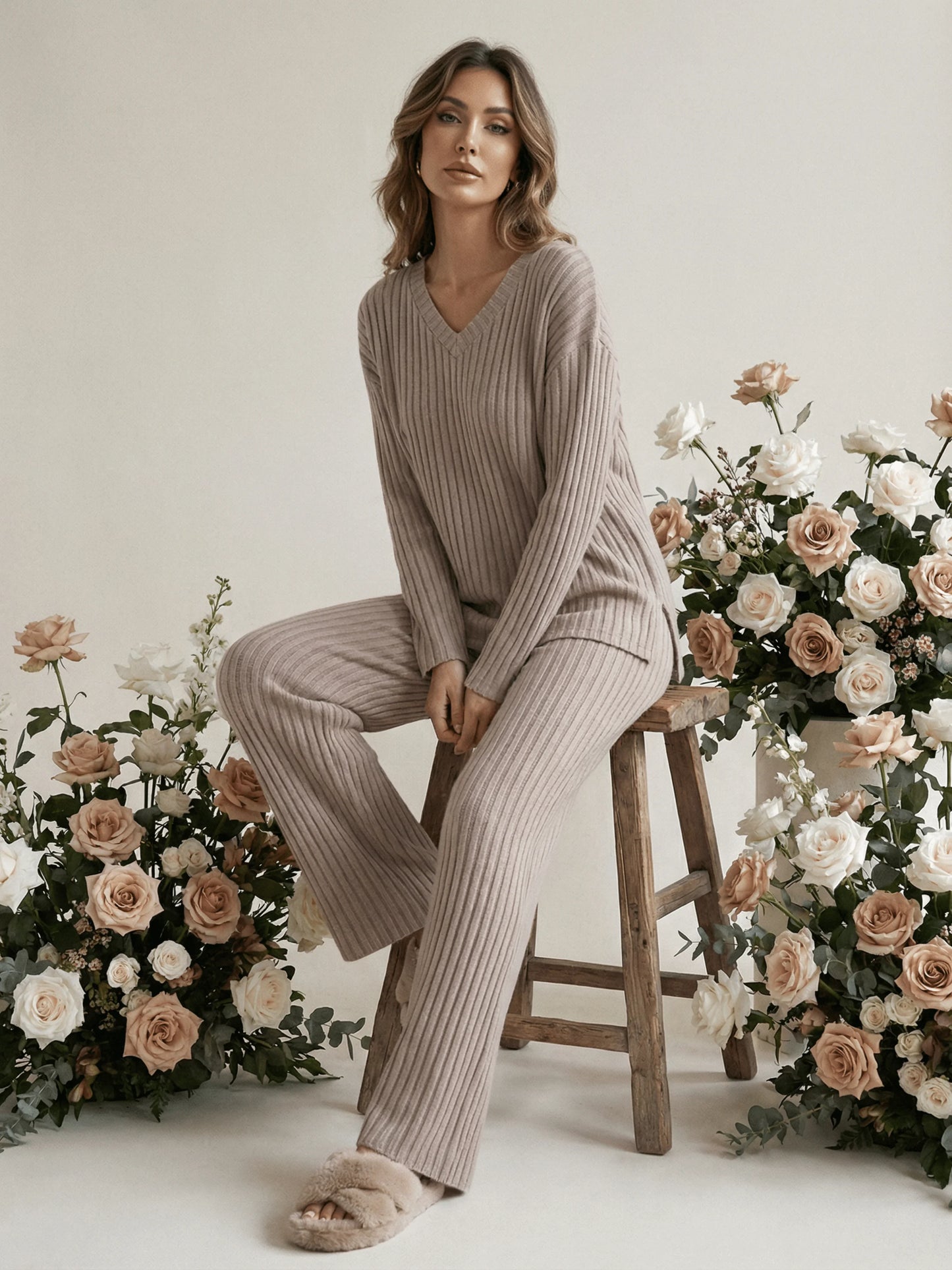 Women’s rib-knit loungewear set | Ultimate comfort & effortless elegance